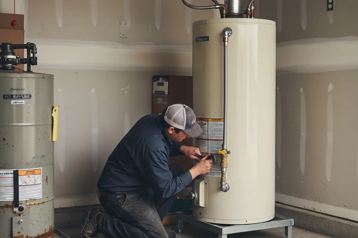 Water heater and shutoff valve replacement in Butte
