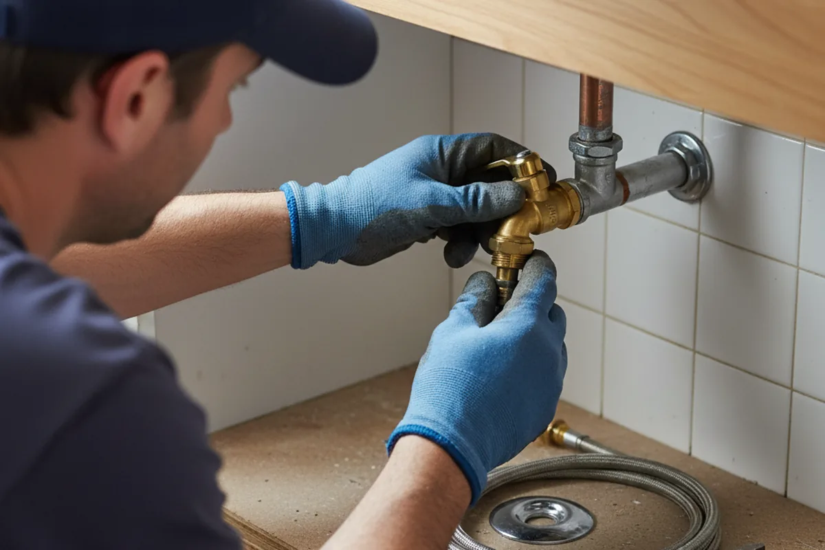 Shutoff valve and fitting work during Repiping in Butte
